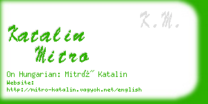 katalin mitro business card